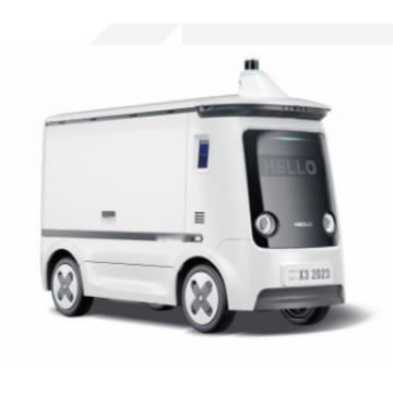 X3无人配送物流车智能自动驾驶道路室内室外配送酒店政务大厅