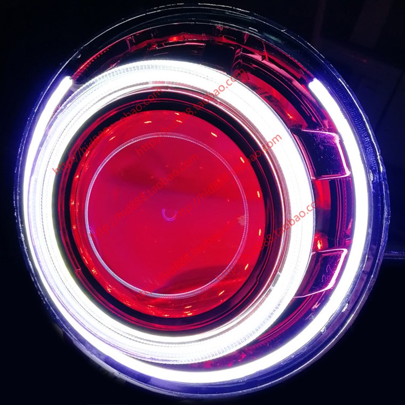 小龟大灯 小龟王 大灯总成  改装氙气灯 双光透镜 天使眼 恶魔眼