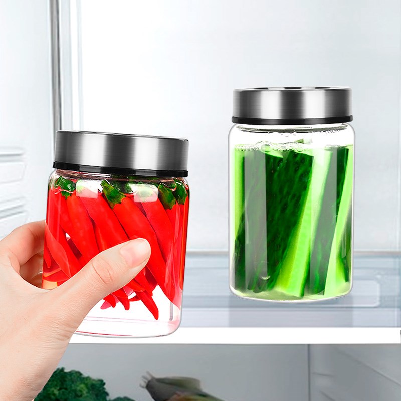 德国食品级玻璃咸菜罐腌菜罐泡菜罐厨房家用冰箱冷藏腌制小储物瓶