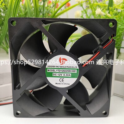 全新应天YTD129225B03601 12V 0.30A 9.2CM 直流焊机风机散热风扇