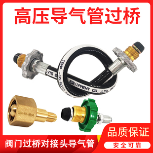 二氧化碳氩气/氧气/乙炔/气瓶导气管/氩气瓶过桥CO2接头50mm长