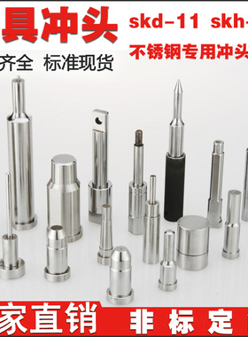 SKD-11模具冲头SKH-51五金模A冲抽芽冲引导冲三级冲针T冲非标定做
