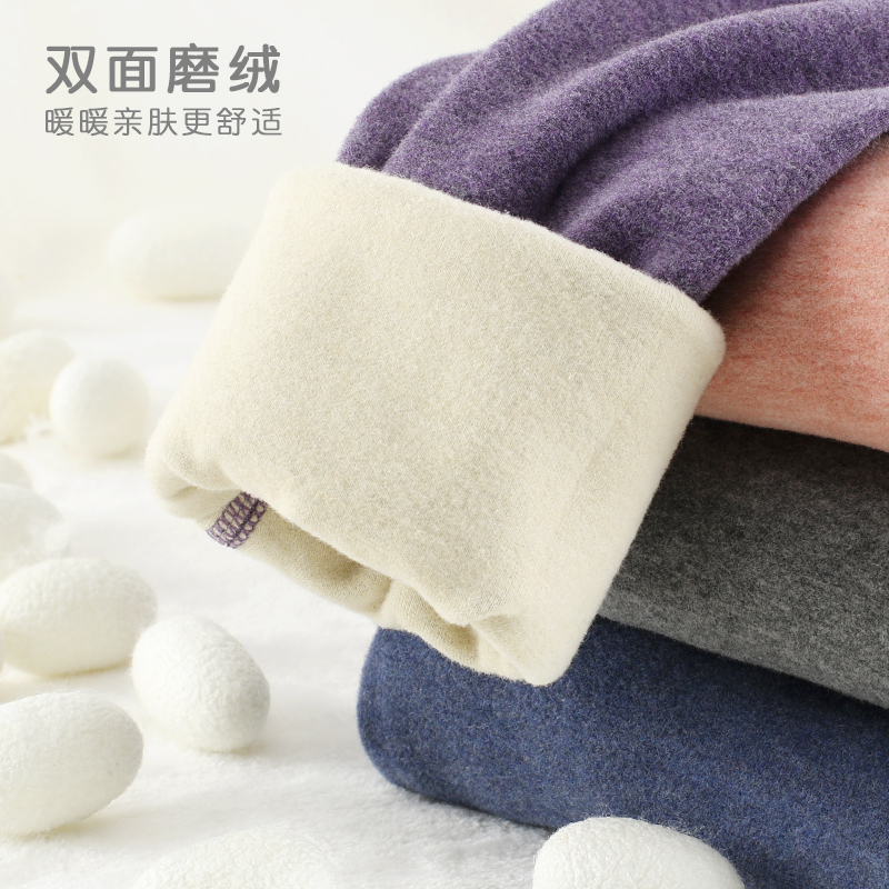 儿童加绒秋裤蚕丝德绒女童保暖裤子男童热能棉毛裤内穿宝宝睡裤冬