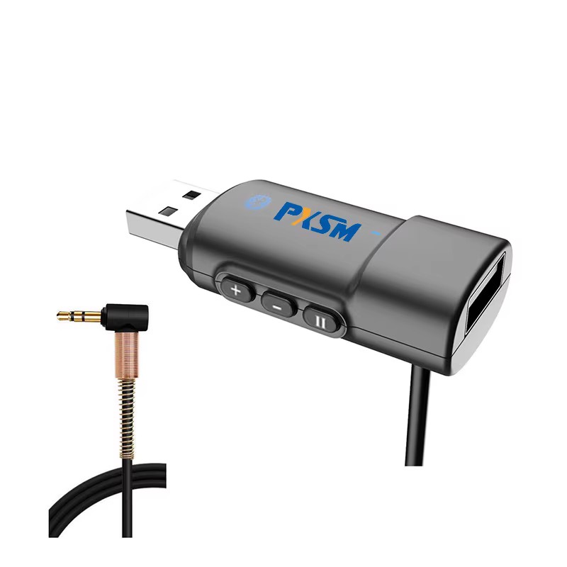 车载AUX转U盘播放器货车面包 汽车AUX转USB蓝牙多功能mp3无失真音