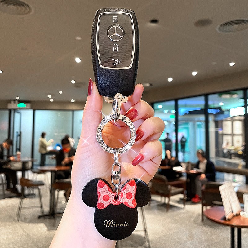 适用于奔驰钥匙套C级E级E200L E300L C260L A200L A级车壳GLC扣女