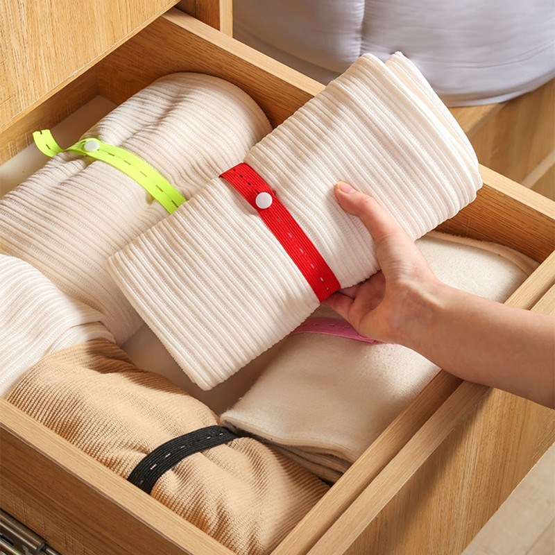 拉拉卷收纳捆绑带衣柜衣物整理懒人折叠衣服神器被子固定收纳扎带