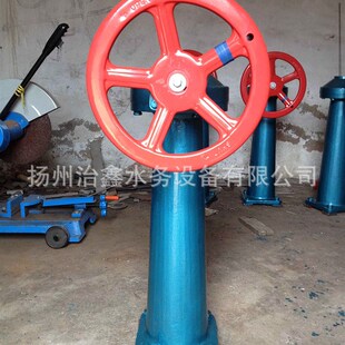 手摇启闭机/厂家生产SYQ-2侧摇式启闭机铸铁闸门不锈钢闸门丝杆