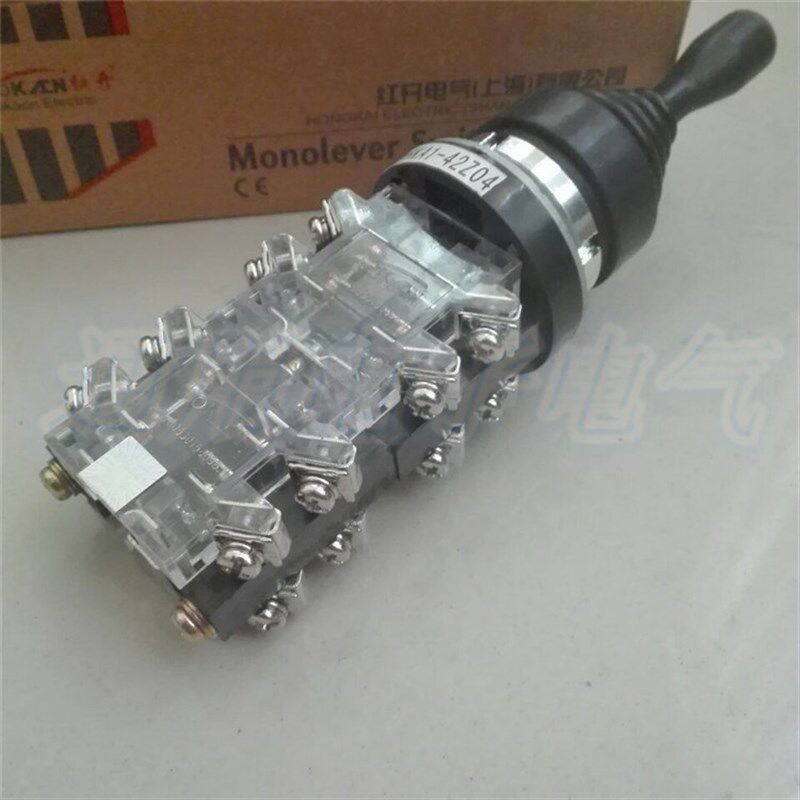 红开HKA1-42Z04 十字主令开关 四向复位摇杆 8个常开触点30MM