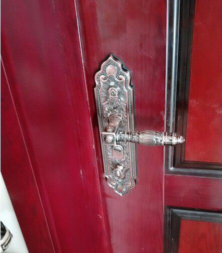 新款门锁防盗铜门别墅门黄古铜拉手通用锌合金豪华彷古欧式大把手