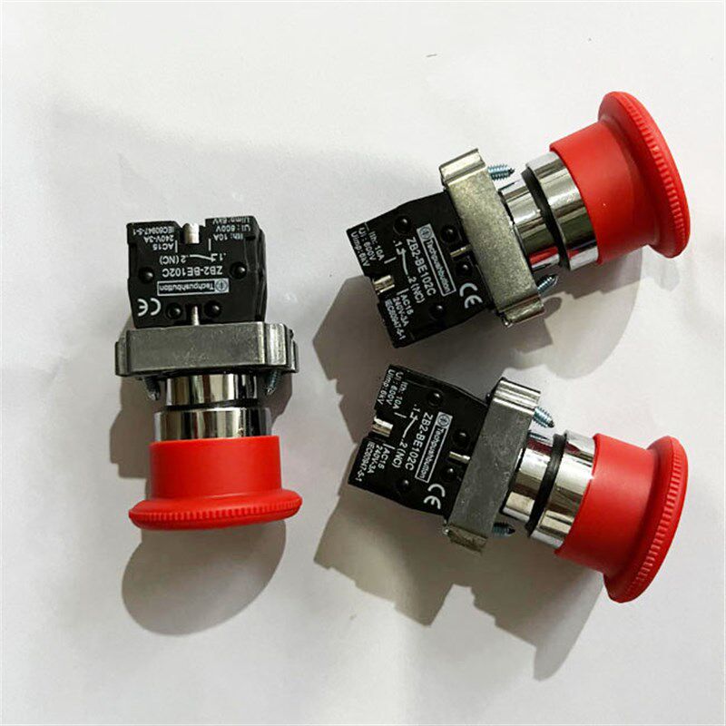 螺杆空压机急停开关按钮旋转复位键紧急停止应急红色按键