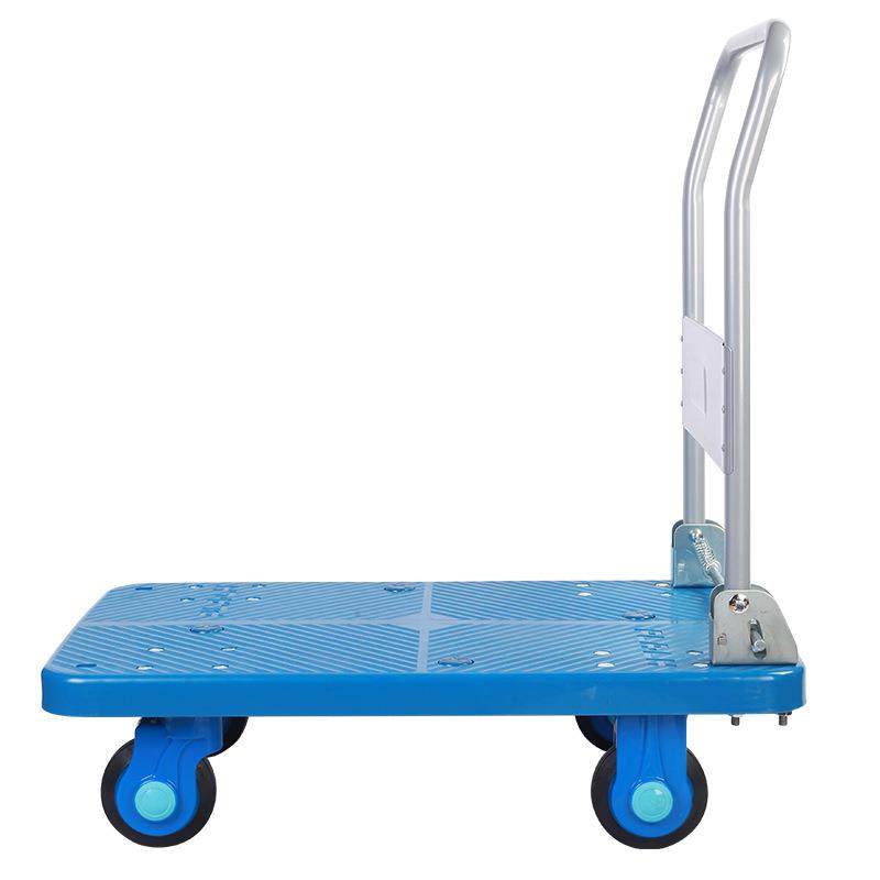 折叠式静音手推车超市仓库拉货平板车搬运车塑料四轮小推车工具车,搬运/仓储/物流设备,其他起重搬运设备,淘宝优惠券,粉丝福利购,淘宝优惠卷