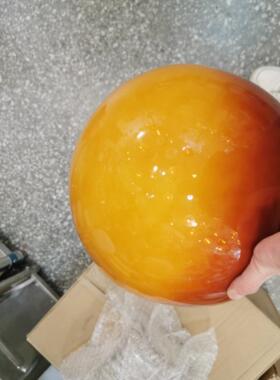 月光蘑菇玻璃灯罩直径30CM25CM钓鱼落地橙色灯罩