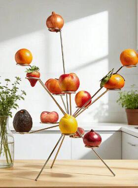 Exploding Fruit Bowl 金属水果盘爆炸式水果架收纳桌面装饰摆件