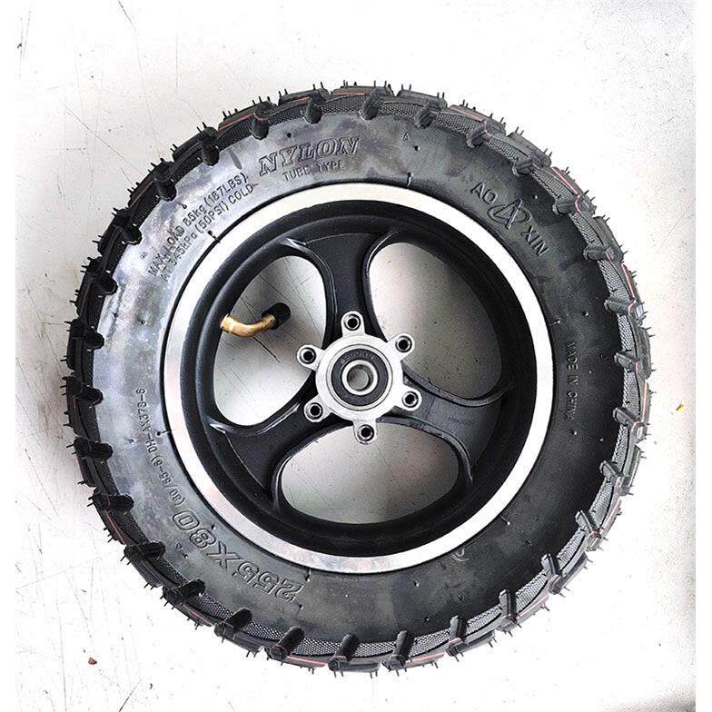 左拉电动滑板车电机马达36v/48v越野胎轮毂无刷碟刹电机真空胎