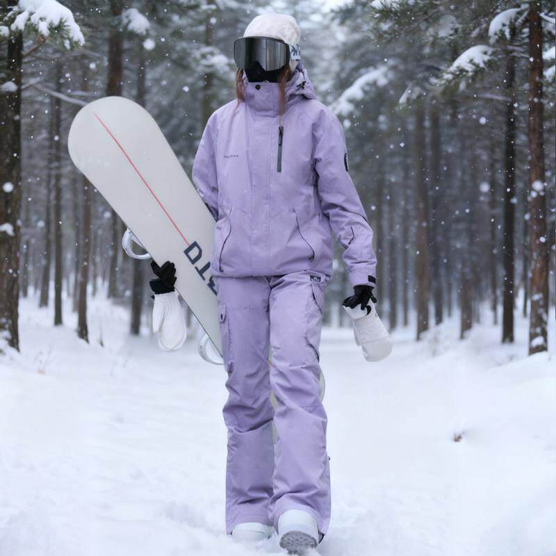2026新款滑雪服套装女男款户外单双板防风防水保暖雪服抱婴袋裤套