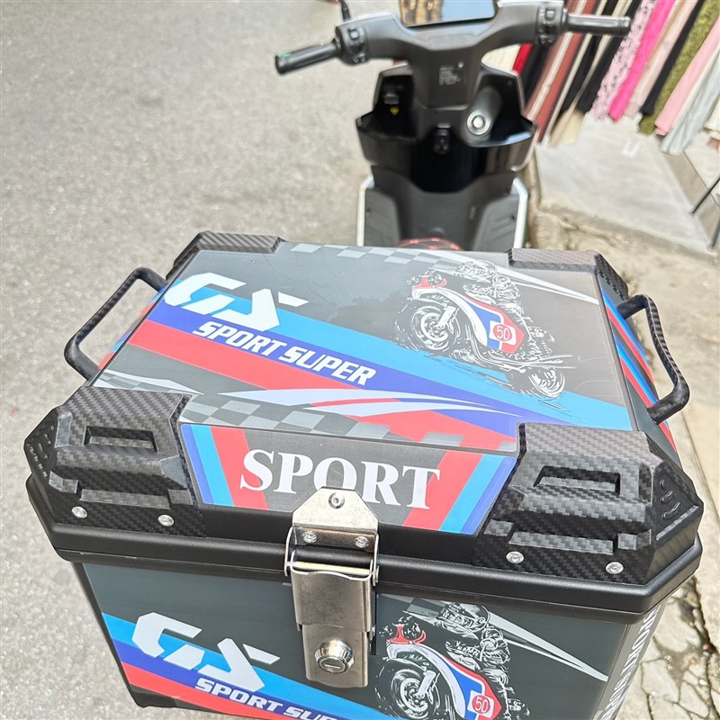 适用雅马哈尚领王野尾箱踏板摩托车ZY125T-8/9后备箱大号快拆方箱