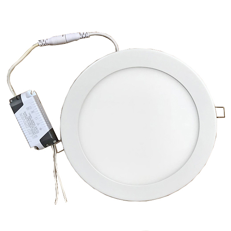 铝材圆形LED面板暗装吊顶孔洞灯卧室客厅照明天花筒灯防水卡扣灯