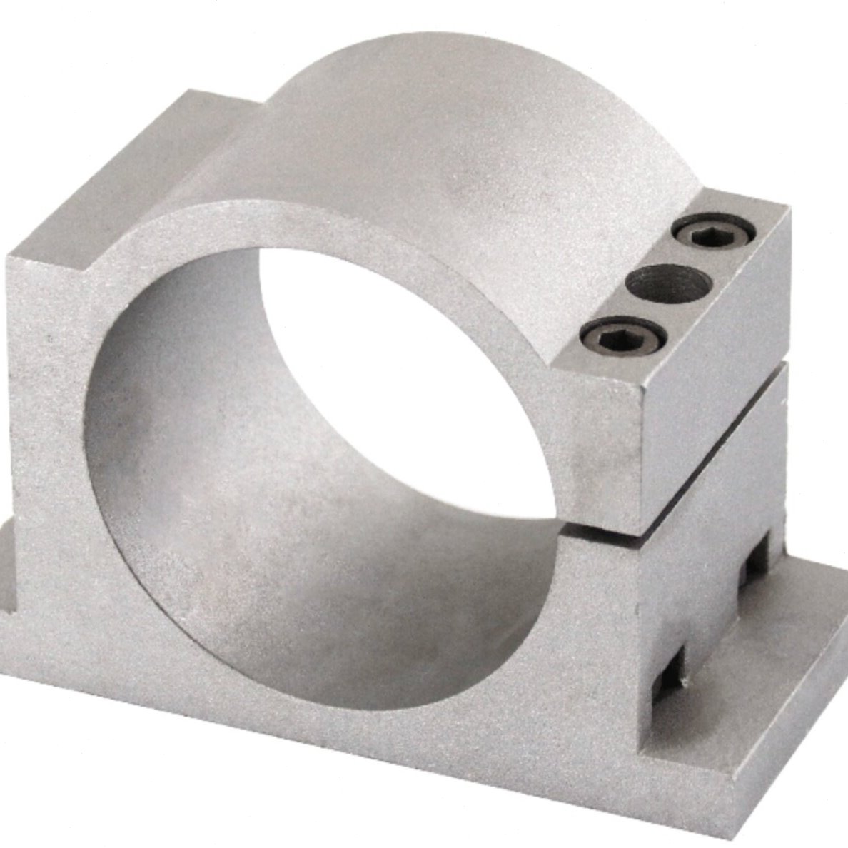 雕刻机主轴夹具固定座100mm/125mm/150mm主轴抱座铝型材机床配件