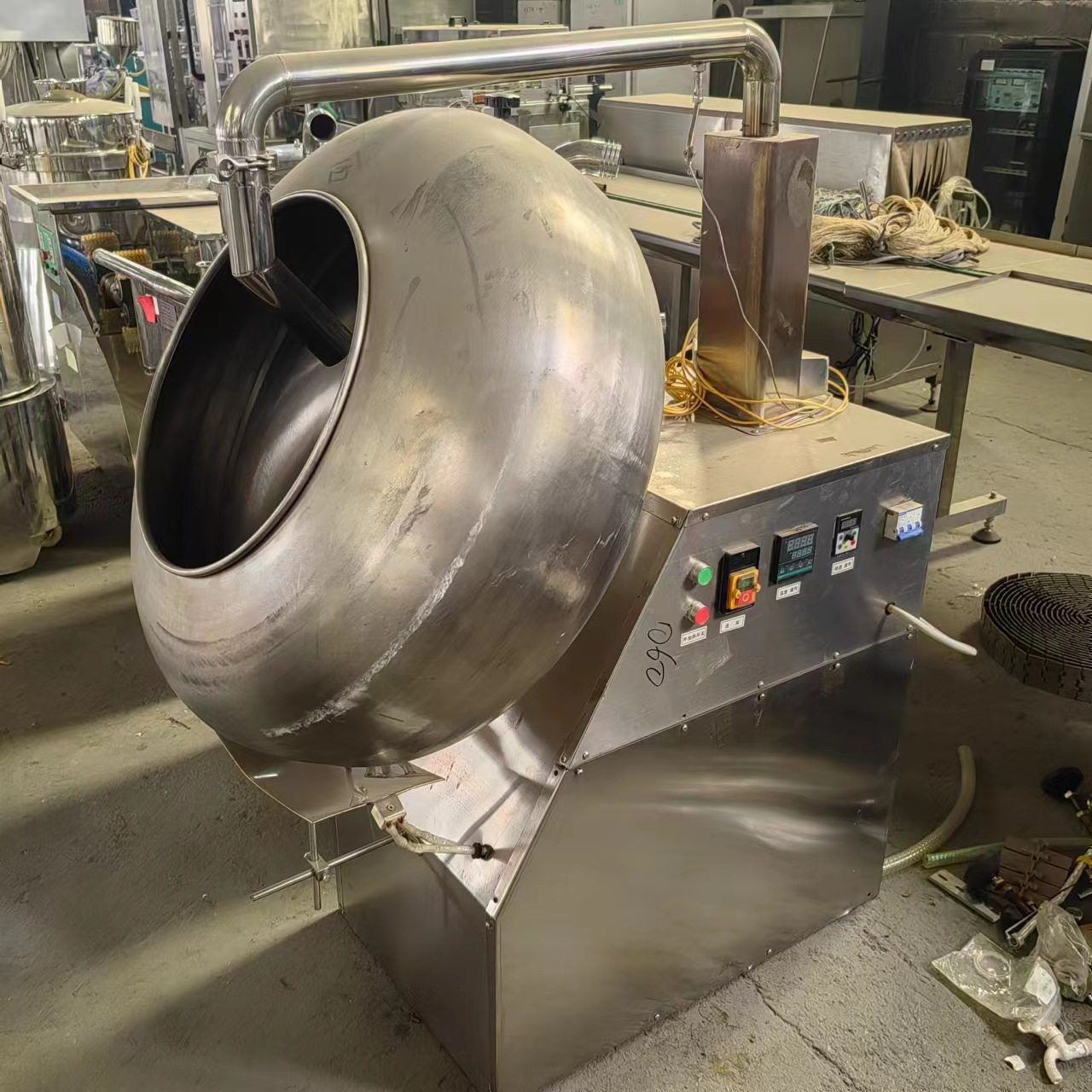 二手BYC-800小型自动喷液药丸抛光机 糖果包衣机 种子药片糖衣机,农机/农具/农膜,种子包衣机/搅拌机,淘宝优惠券,粉丝福利购,淘宝优惠卷