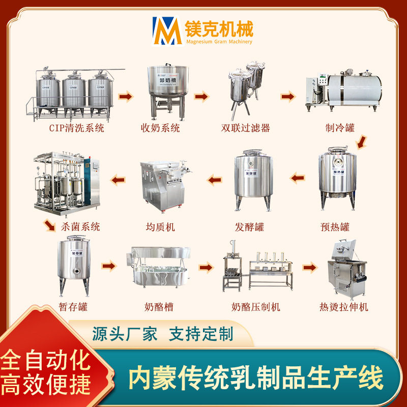 内蒙古奶酥全套加工设备 黄油奶豆腐加工生产线 曲拉楚拉加工机器
