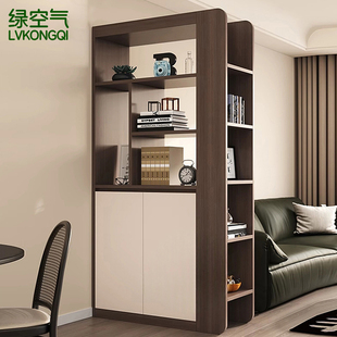 中古风入户玄关柜鞋柜一体双面置物柜家用门口屏风隔断柜客厅边柜