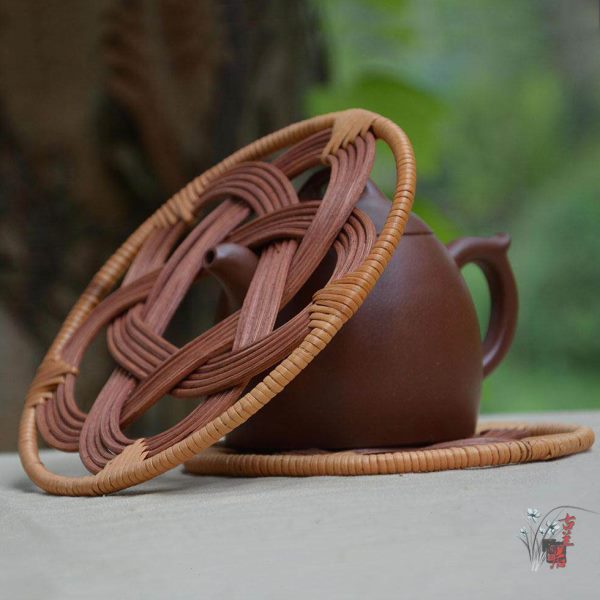 老秋藤编杯垫紫砂铁壶垫隔热垫碗垫茶垫壶托杯托餐垫防烫隔热垫子