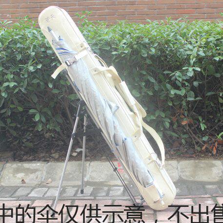 驴夫 镜面PU革竿包 1.25米双层 外放伞免安装式支架