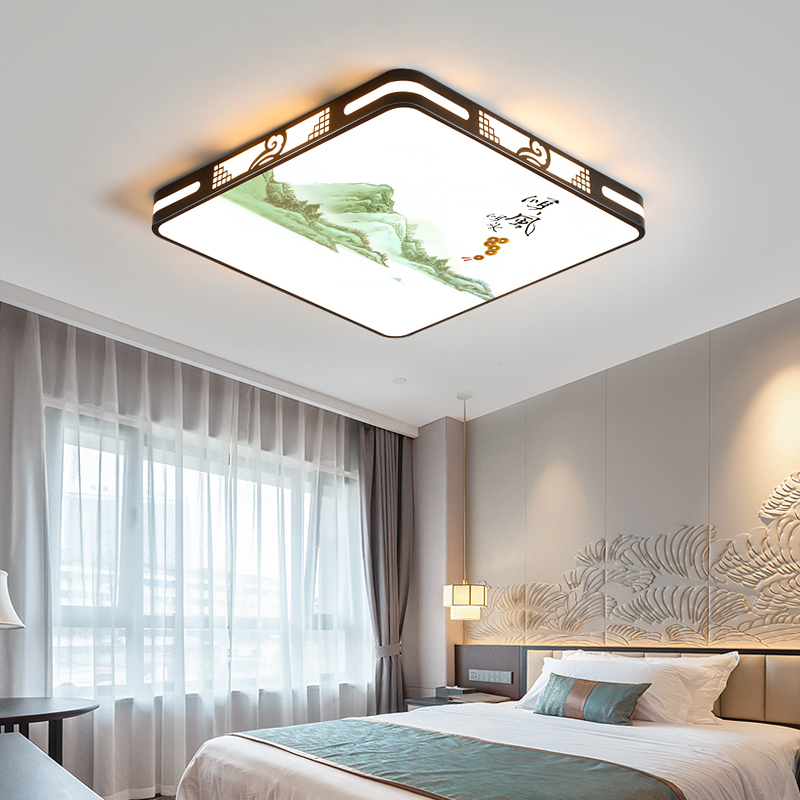 新中式吸顶灯客厅灯2023年新款灯具简约卧室V大气大厅客厅灯