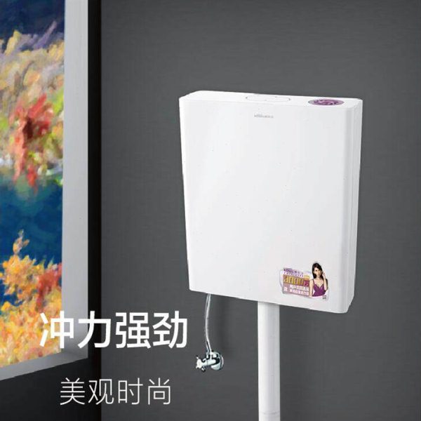康丽洁 金洁霸831 双按 卫生间冲水箱蹲便家用加厚壁挂式蹲厕水箱