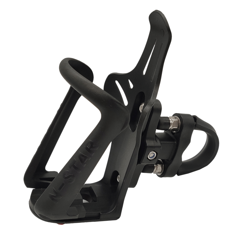 摩托车水杯架踏板车改装通用水壶架可调水瓶支架摩旅装备配件改装