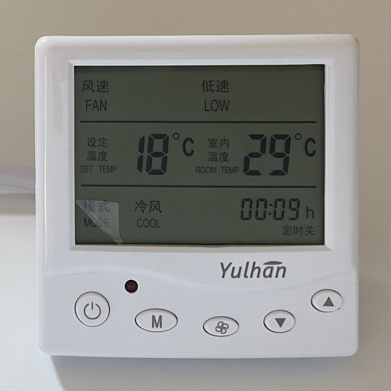 特价水系统中央空调液晶智能温控器 风机盘管三速开关面板控制器