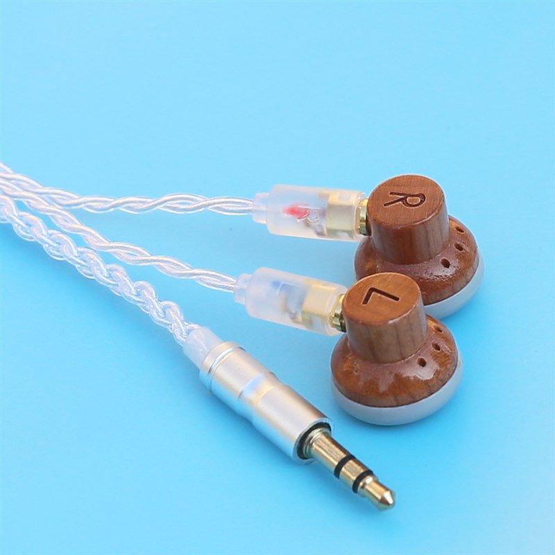 diy定制樱桃木耳机 mmcx插拔平头塞 人声通透 重低音 无麦 镀银线,影音电器,普通有线耳机,淘宝优惠券,粉丝福利购,淘宝优惠卷