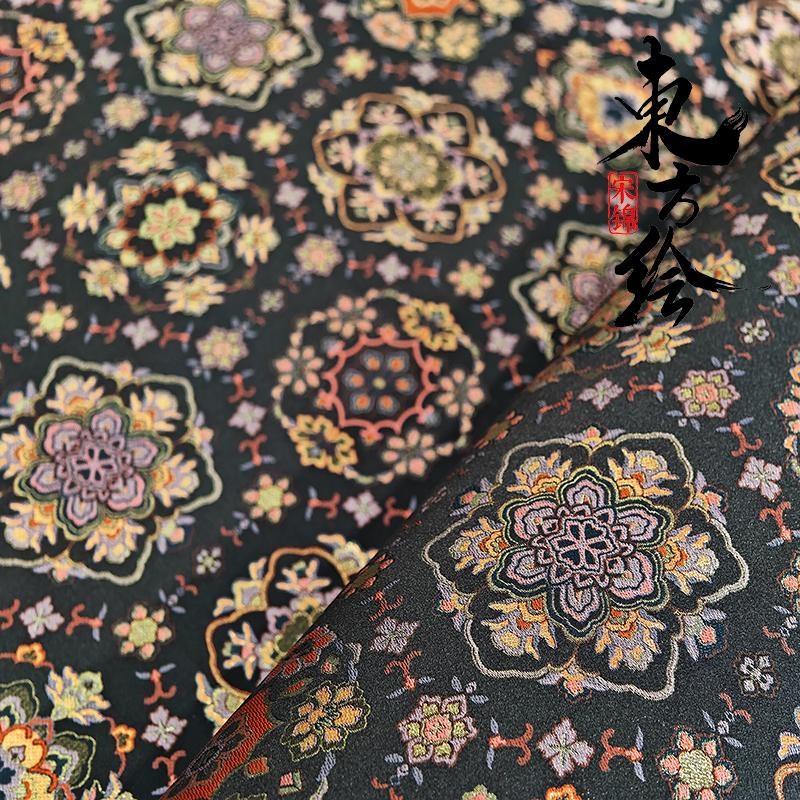 专拍链接140门幅桑蚕t丝宋锦新中式面料不支持七天无理由退货