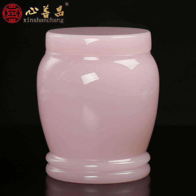 琉璃小号骨灰罐可刻字水晶玉石骨灰盒 粉港坛北京可自提
