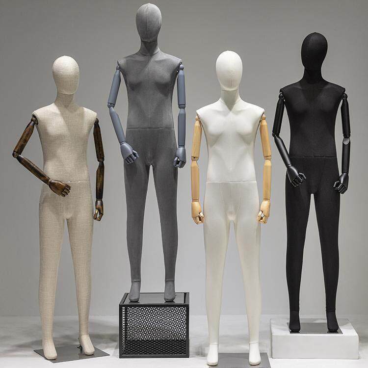 服装店潮男模特道具展示架半身橱窗人台假人偶全身包布男人体模型