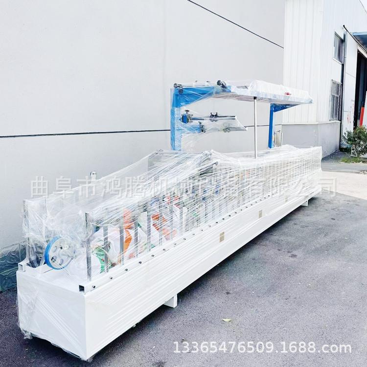 移门型材包覆机 新款在线刮胶自动包边包覆机木格栅板包覆机