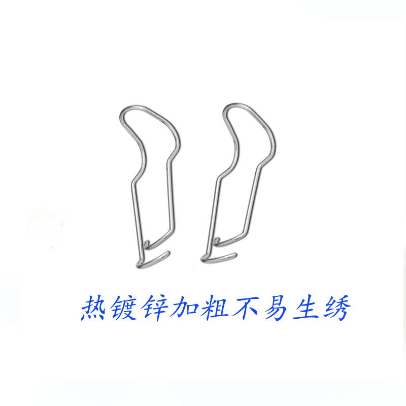 大棚配件g压顶簧 热浸镀r锌钢丝夹 钢管卡扣 黑色压顶簧卡