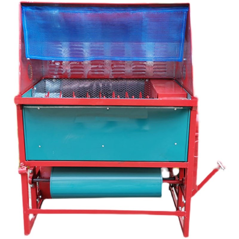 新款电动半喂入小型家用打谷机稻谷油菜籽脱粒机农用汽油收割机