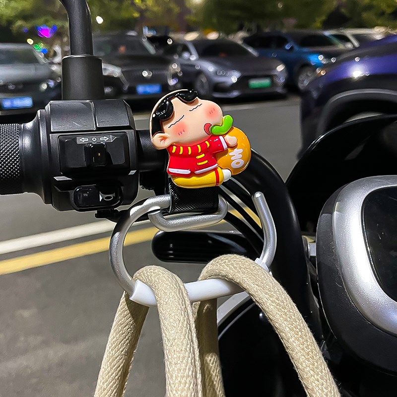 电动车挂钩前置通用强力承重编织电瓶车摩托车自行车头盔外卖挂钩