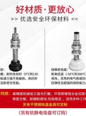 SPJ25 30 35 40 50N WS CS-FE6 15B6-M14风琴型真空吸盘气动元件
