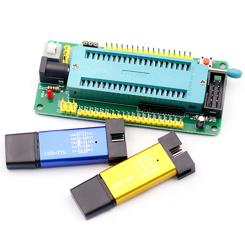 51单片机最小系统板开发板学习板40P锁紧座带活动座实验电子模块