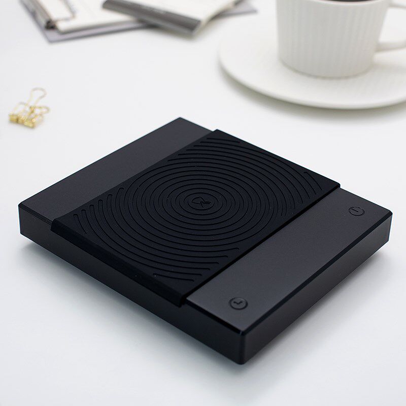 泰摩黑镜BASIC+咖啡电子秤 意式手冲咖啡壶秤 家用咖啡豆称重计时