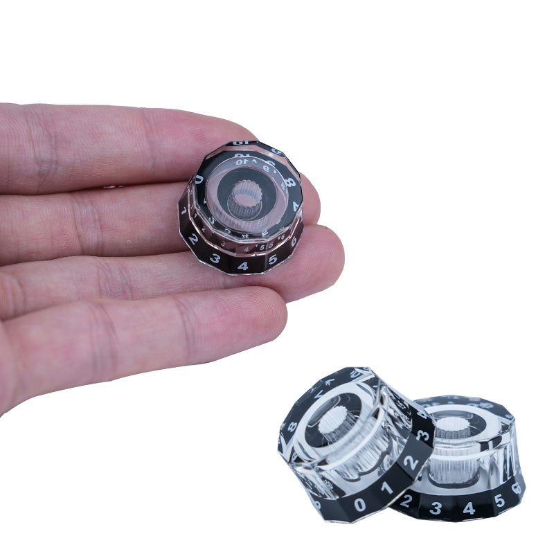 十二边棱形吉他音量钮 音色旋钮帽 EPI电吉他贝司旋钮 LP电位器帽