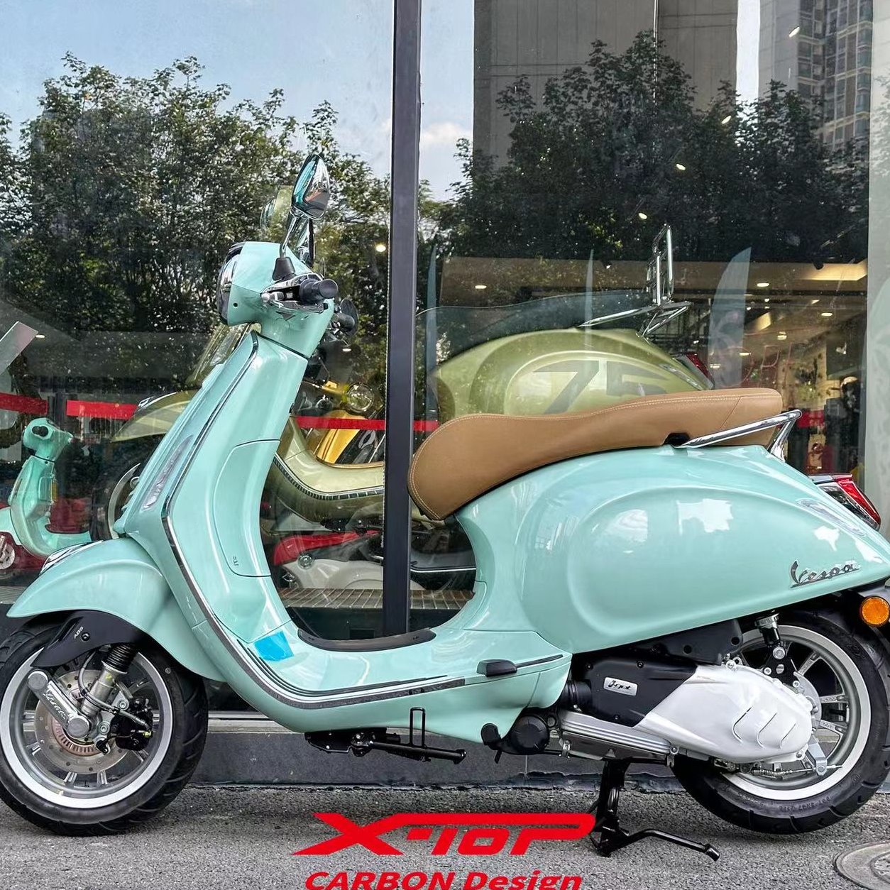 VESPA冲刺SPRINT春天PRIMAVERA125/150改装XTOP黑彩色传动保护盖