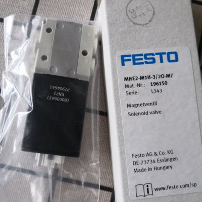 原装费斯托FESTO 电磁阀 MHE2-M1H-3/2G-M7 196130 现货特价