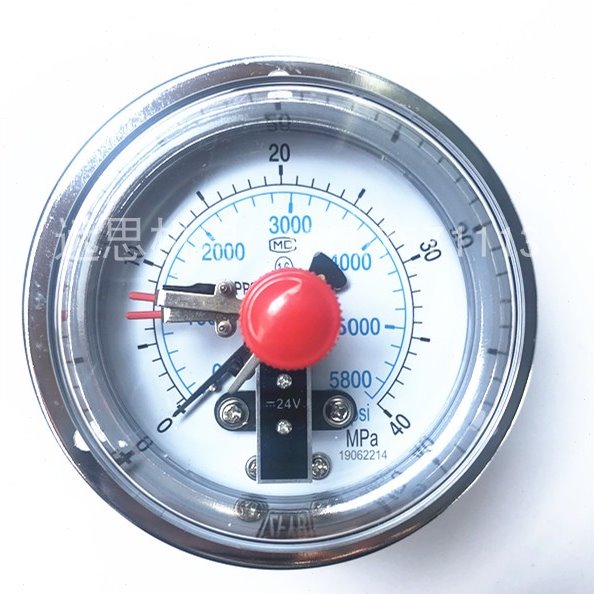 ZFYB 电接点压力表 YXK100III  40MPA 5800PSI 24V 双上限
