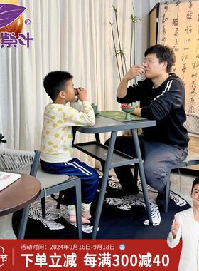 紫叶阳台茶桌椅组合简约小户型家用茶几灰色轻奢现代高级休闲茶桌
