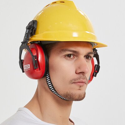 MSA/梅思安防噪音耳罩头盔式防护耳罩SOR14012工业降噪耳罩耳塞