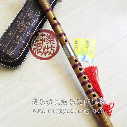 森雀王峰传签名苦竹笛子 内蒙古二人台专用梅枚平均孔笛子曲笛D调