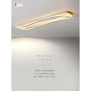 走廊过道灯北欧门厅灯入户长方形衣帽间灯现代简约阳台长条吸顶灯